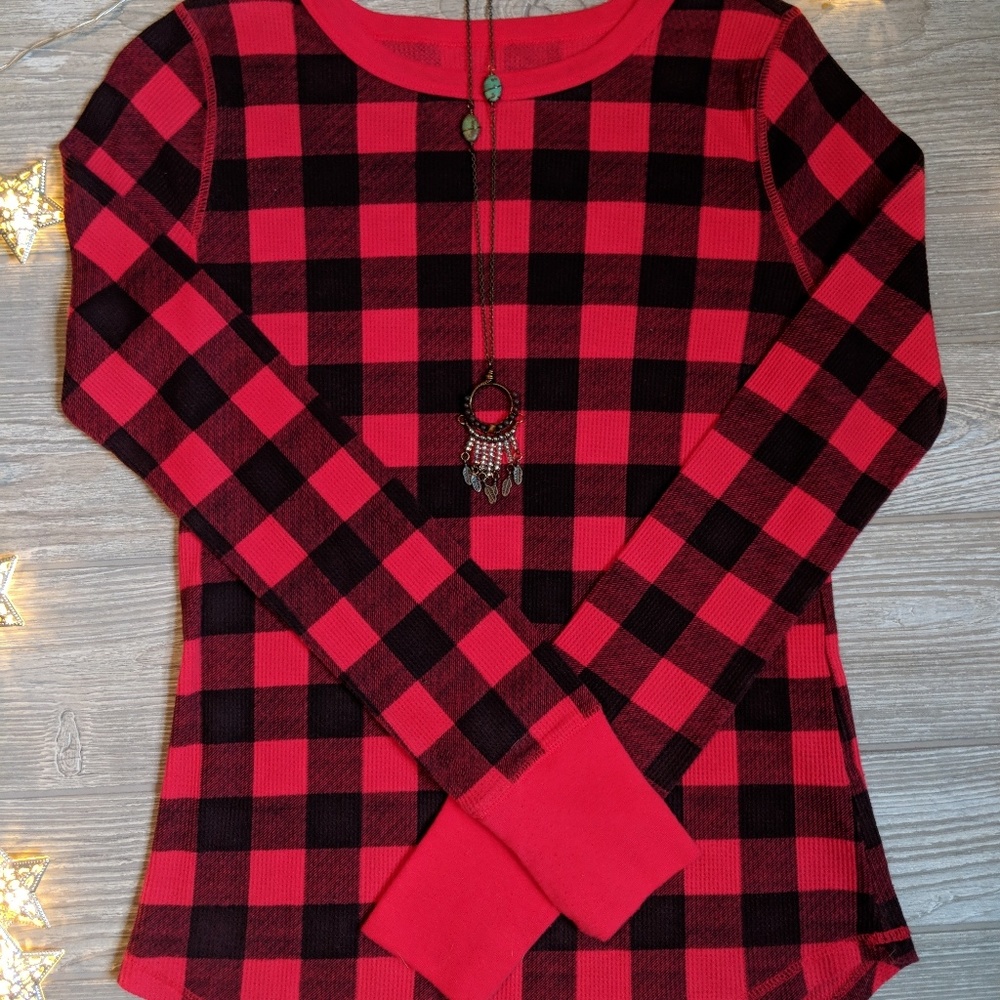 Kohl's SO Brand Long Sleeve Thermal Plaid